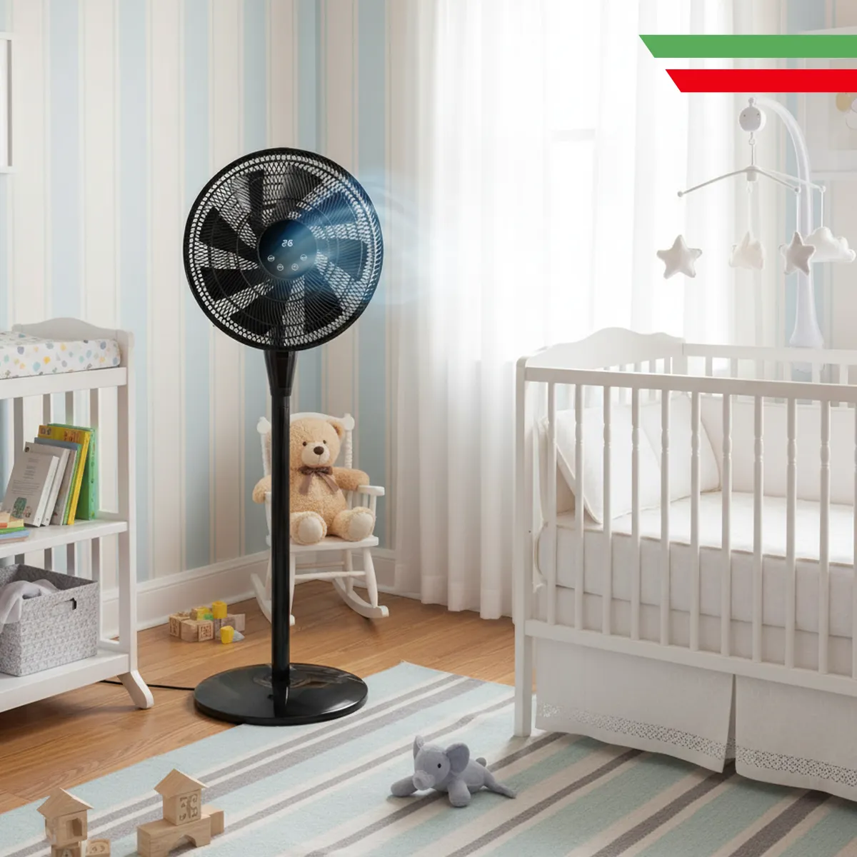 ALFANO - Ventilador Delgado Silencioso Ccontrol Remoto 16 25W