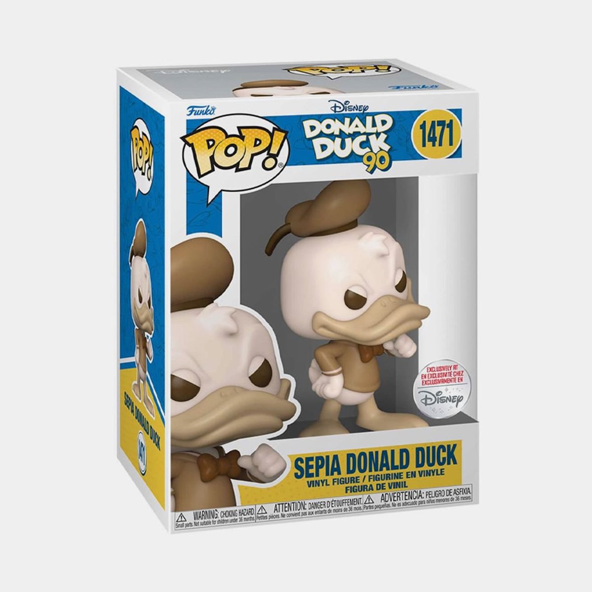 FUNKO - FUNKO POP! DISNEY: DONALD DUCK 90 - SEPIA DONALD DUCK - EXCLUSIVE DISNEY