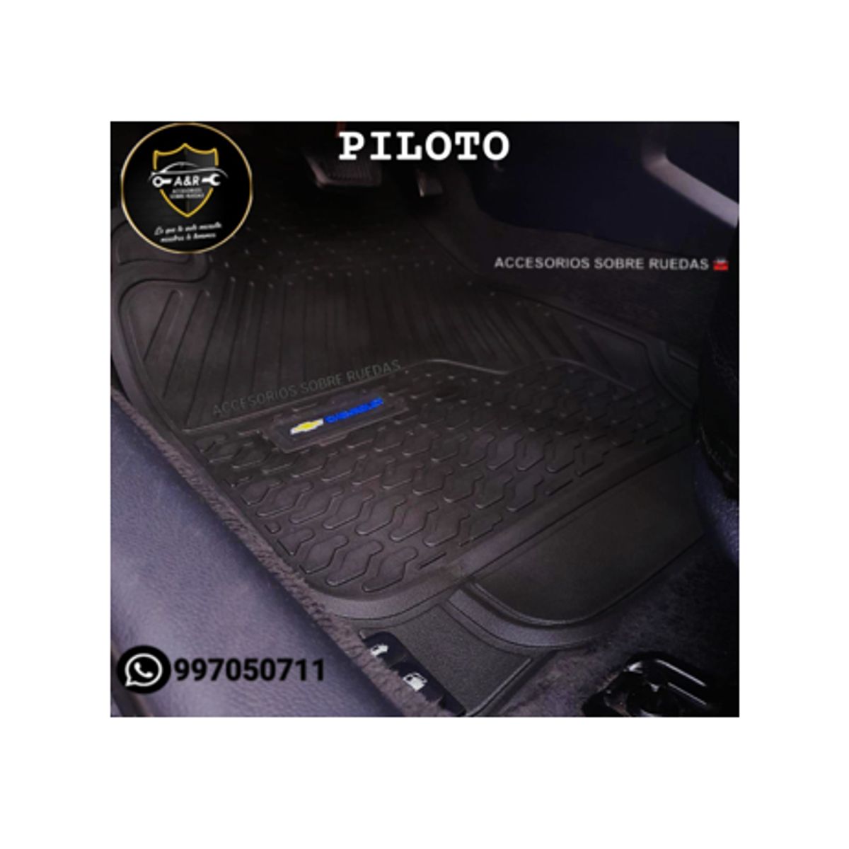 GENERICO - Pisos para CHEVROLET GROOVE 3 piezas