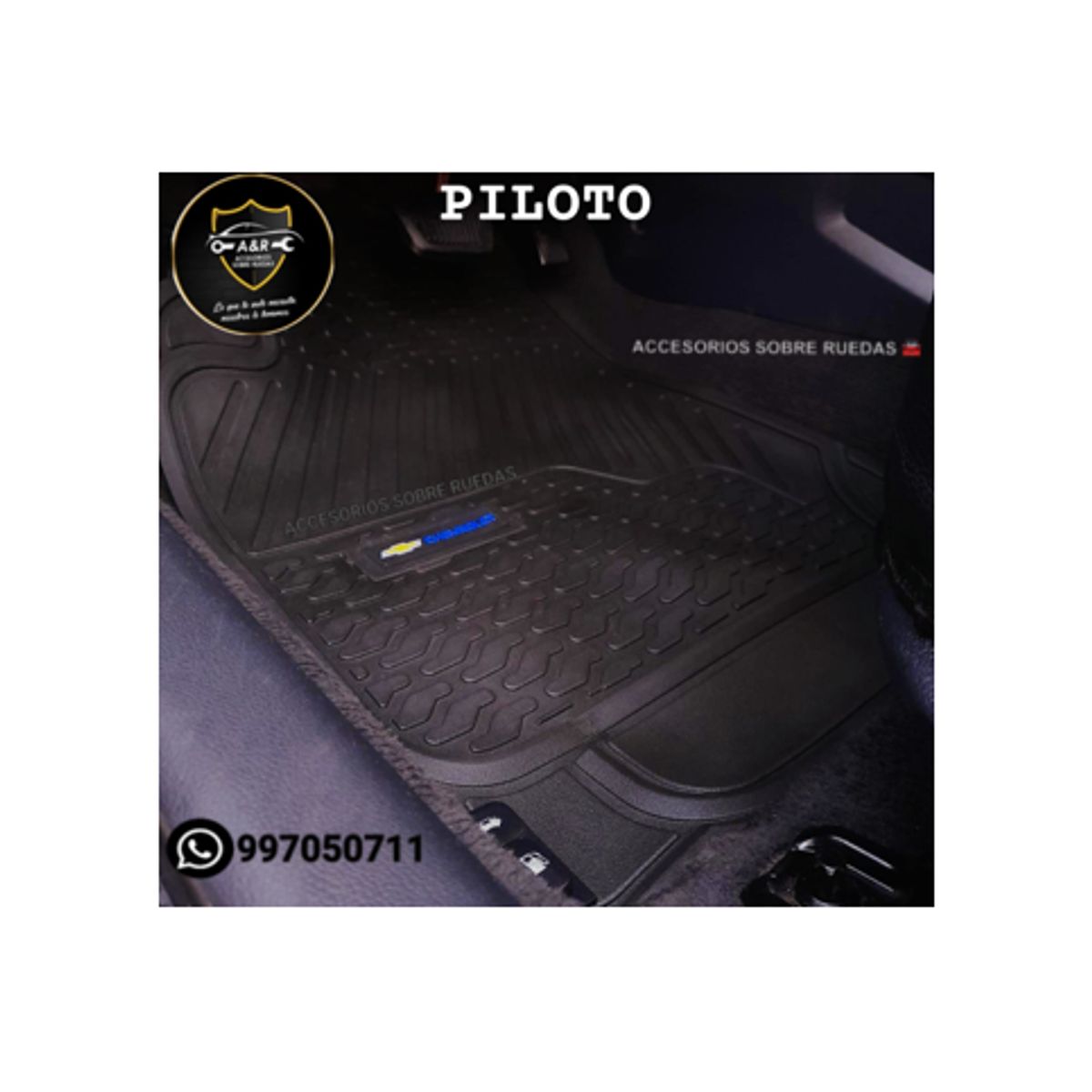 GENERICO - Pisos para CHEVROLET GROOVE 3 piezas