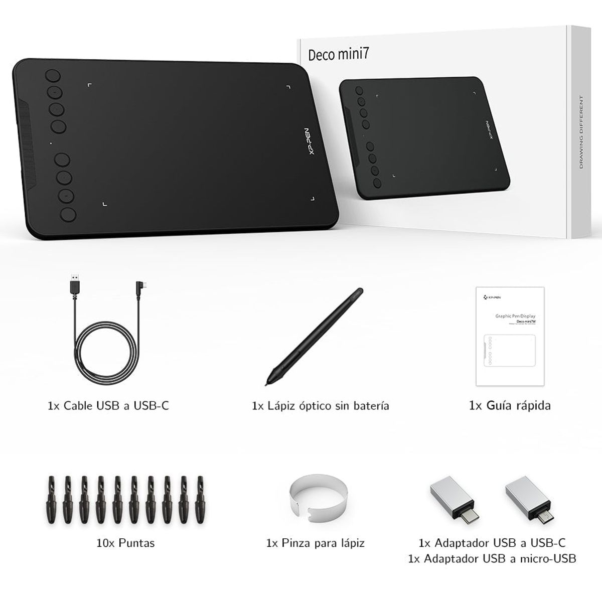 XP PEN - Tableta Grafica XP-Pen Deco Mini 7W Inalámbrica