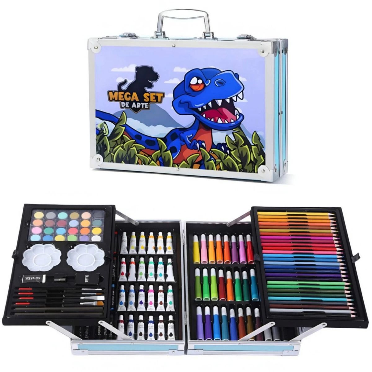 OEM - SET DE LUJO METALICO 145 piezas DINO U ASTRONAUTA