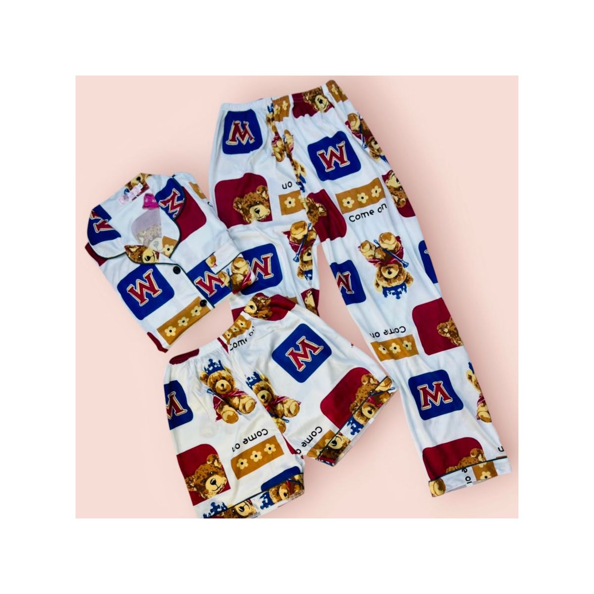 GENERICO - JUEGO DE PIJAMA 3 PCS
