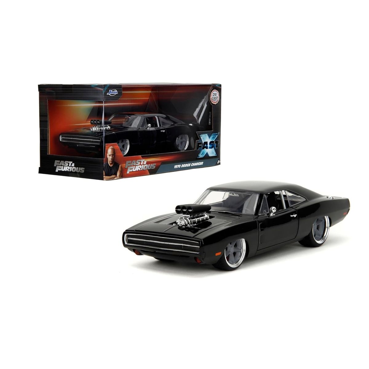 JADA TOYS - DODGE CHARGER 1970 DOM RAPIDOS Y FURIOSOS ESCALA 124 METAL
