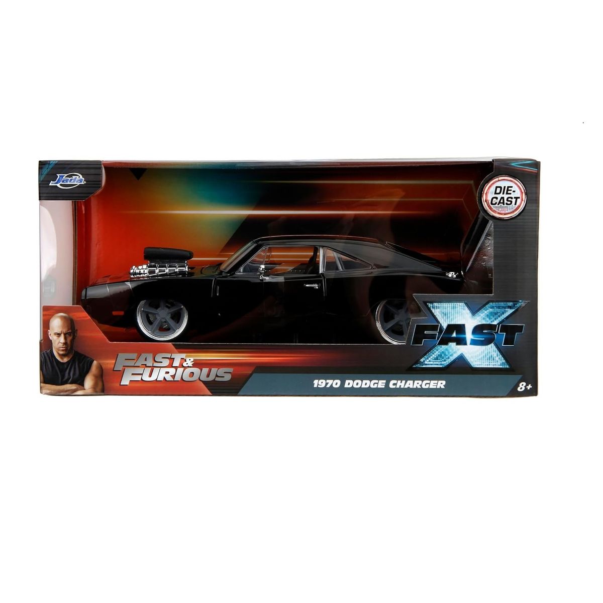 JADA TOYS - DODGE CHARGER 1970 DOM RAPIDOS Y FURIOSOS ESCALA 124 METAL