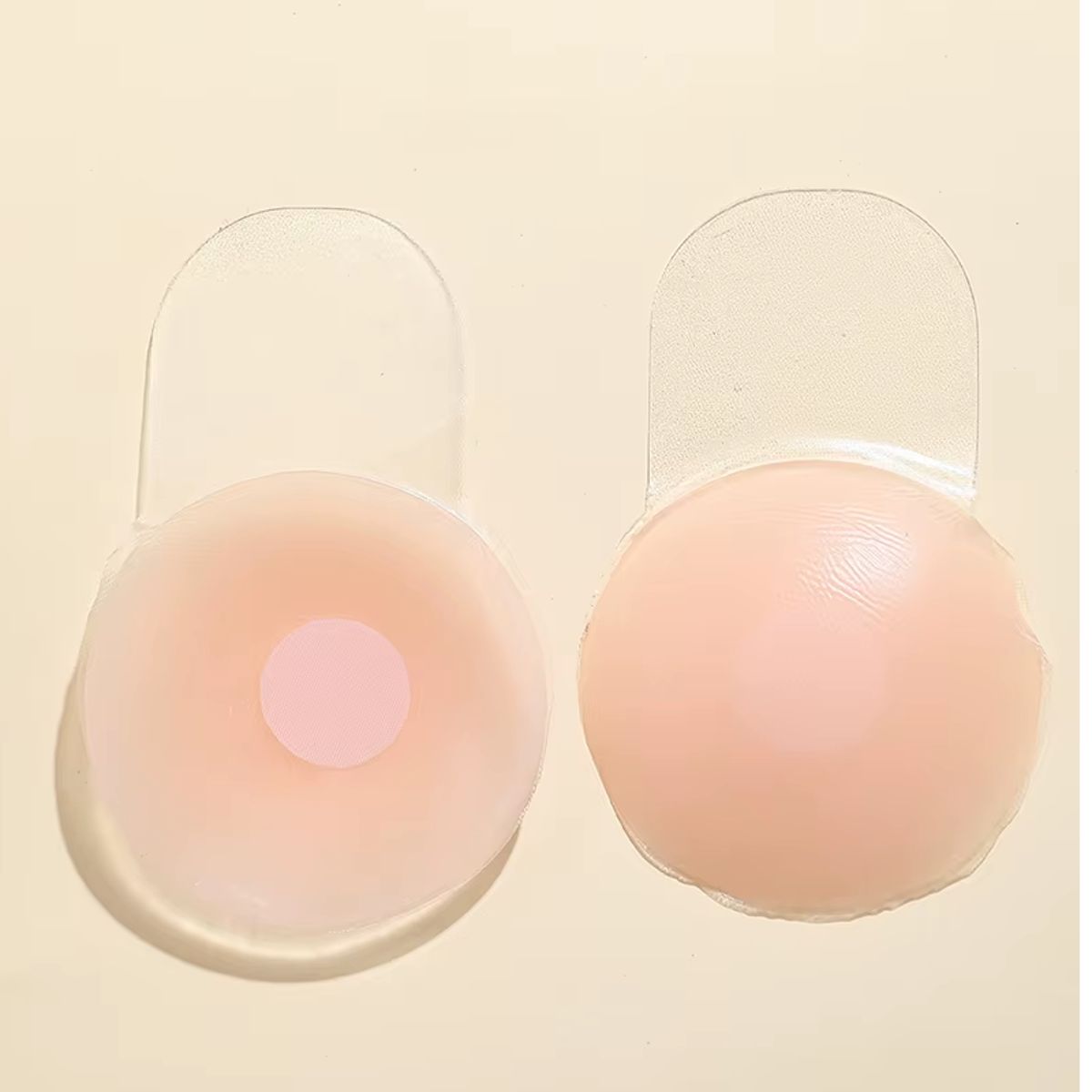 GENERICO - Tapa Pezon pezoneras con Levantador Adhesivo De Silicona 6cm Diametro