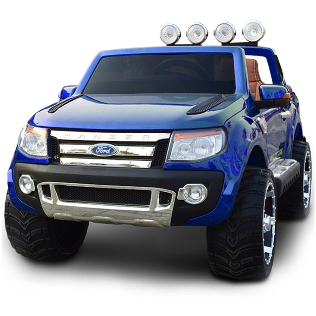 GENERICO - Carro a Batería Ford Ranger Azul Para Niños 4x4 Licenciado
