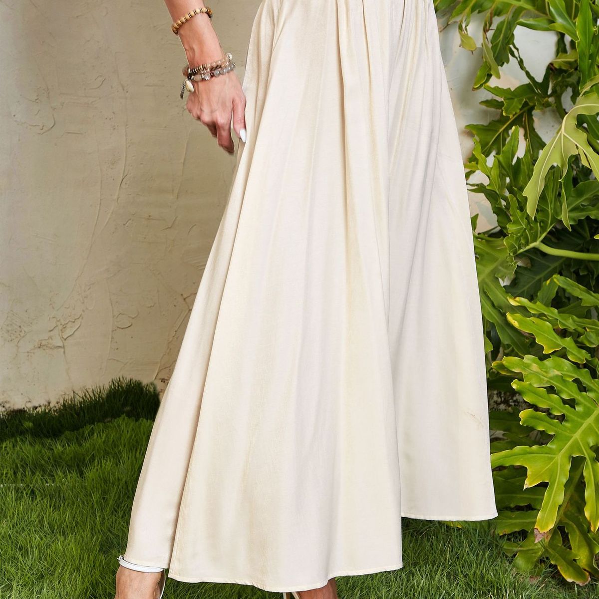 BLWOENS - Falda casual de para mujeres - Beige