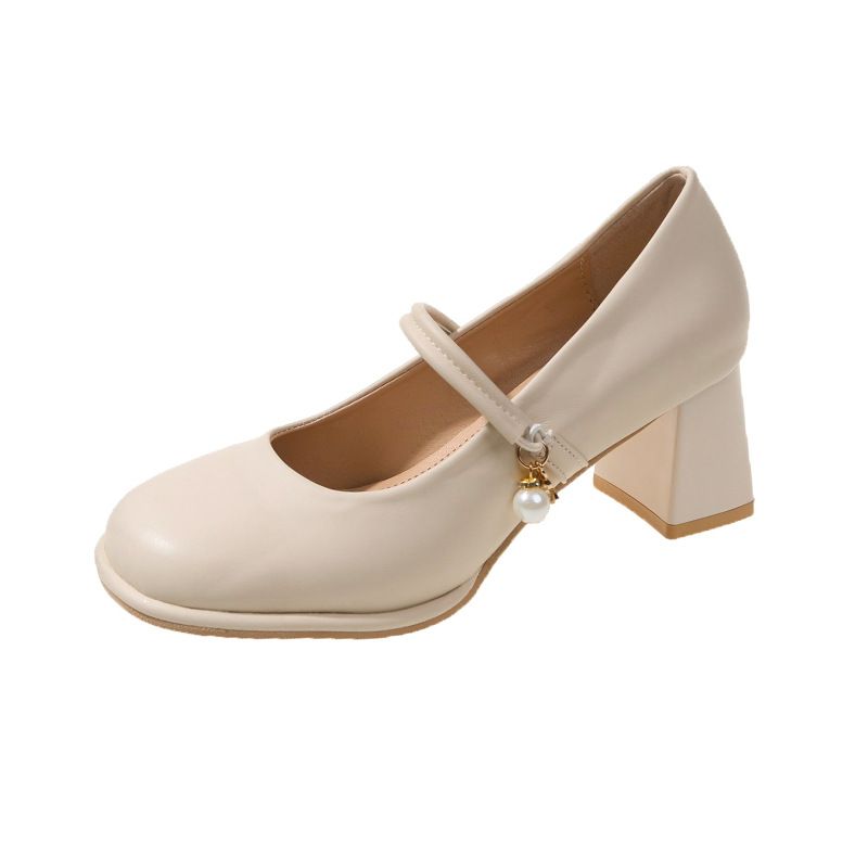 BLWOENS - Zapatillas Tacones altos de mujer - Blanco