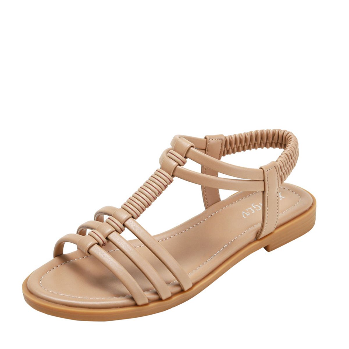 BLWOENS - Zapatos Sandalias de verano para Mujers - Beige