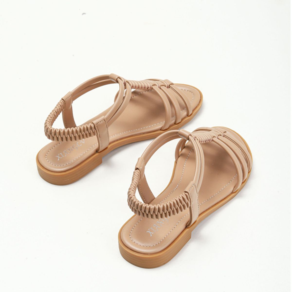 BLWOENS - Zapatos Sandalias de verano para Mujers - Beige