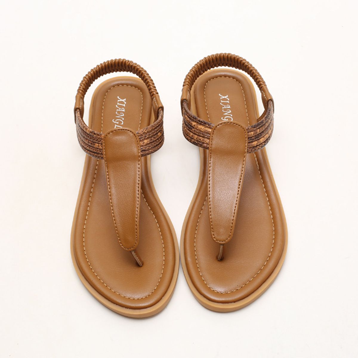 BLWOENS - Zapatos Sandalias de verano para Mujers - Marrón