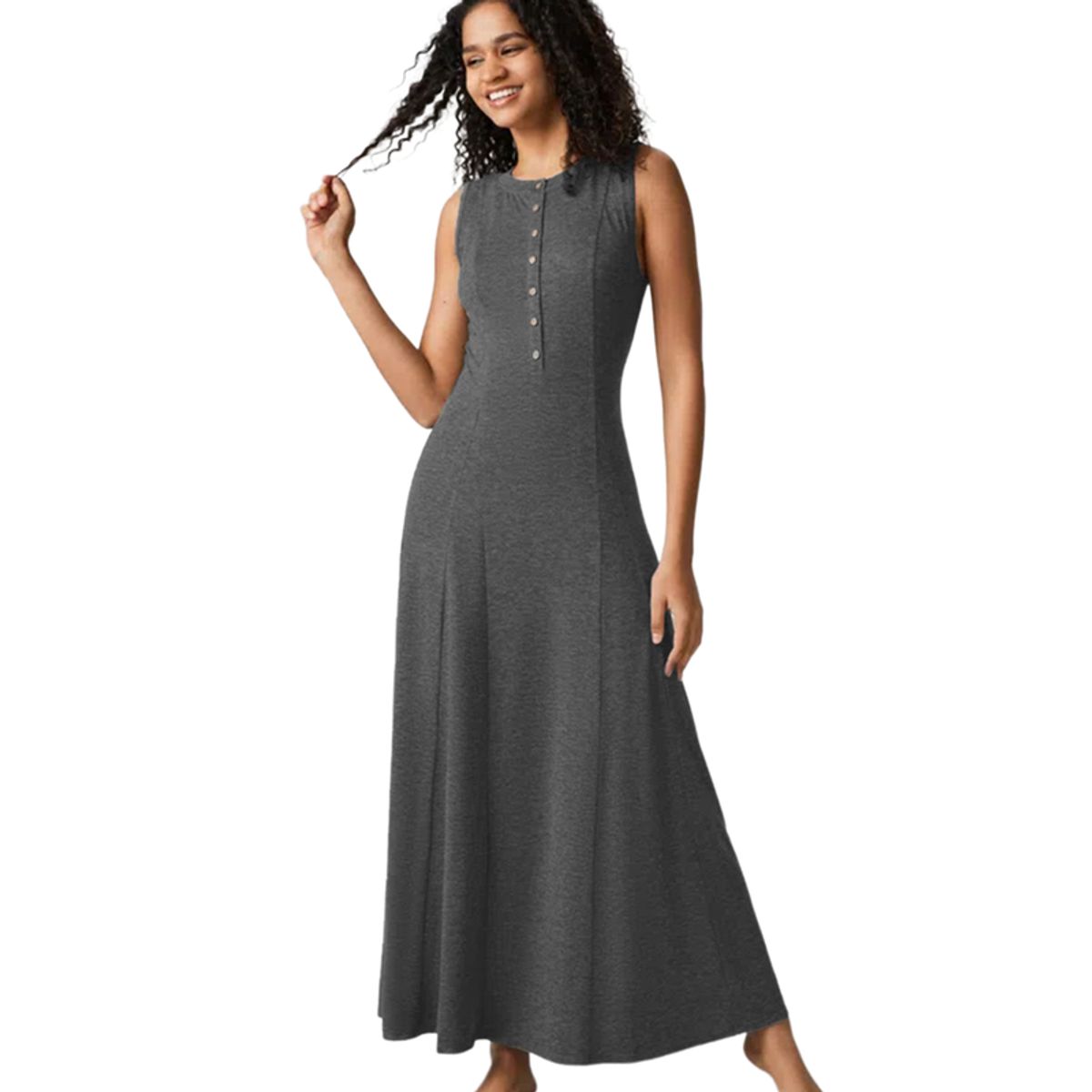BLWOENS - Vestido casual de para mujeres -  Gris