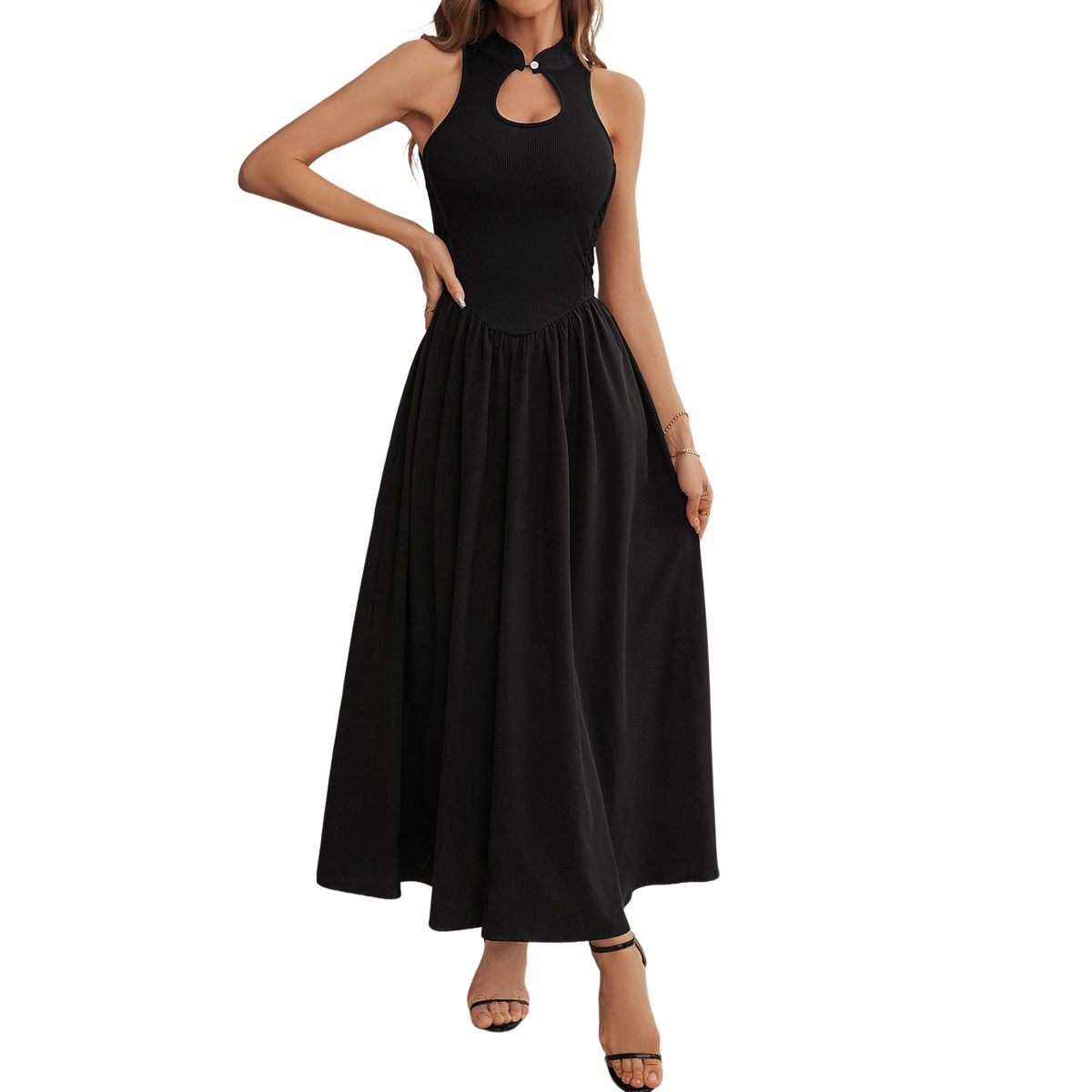BLWOENS - Vestido casual de para mujeres -  Negro