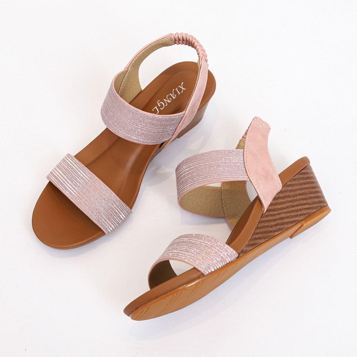 BLWOENS - Zapatos Sandalias de verano para Mujers - Rosa