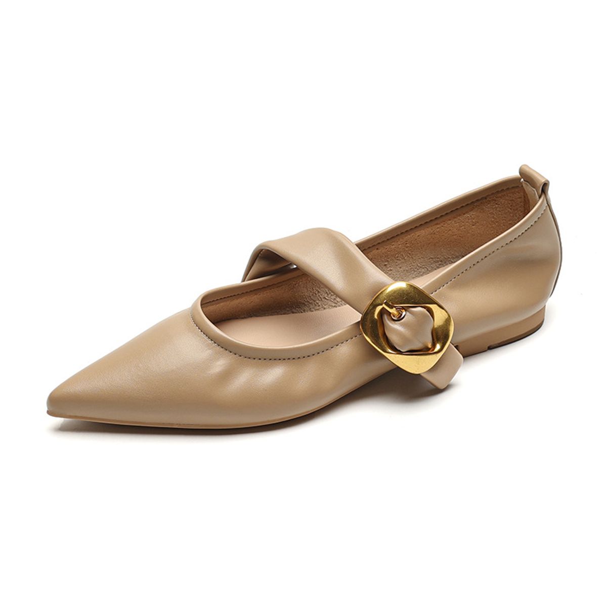 BLWOENS - Zapatos planos de para mujeres Zapatilla - Marrón