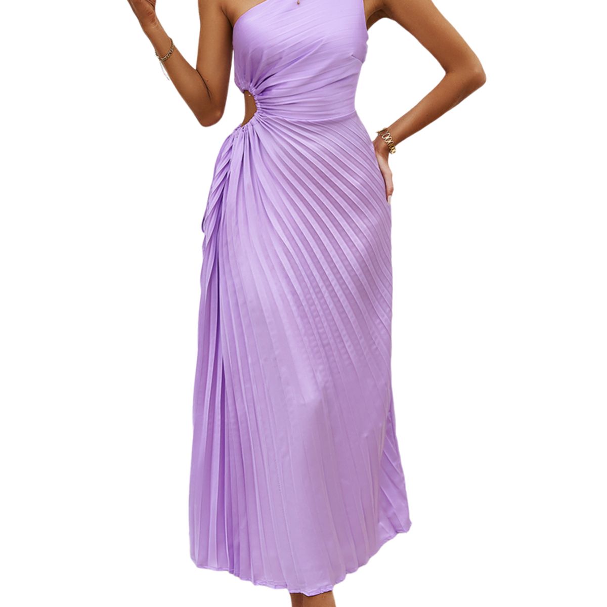 BLWOENS - Vestido casual de para mujeres - Púrpura