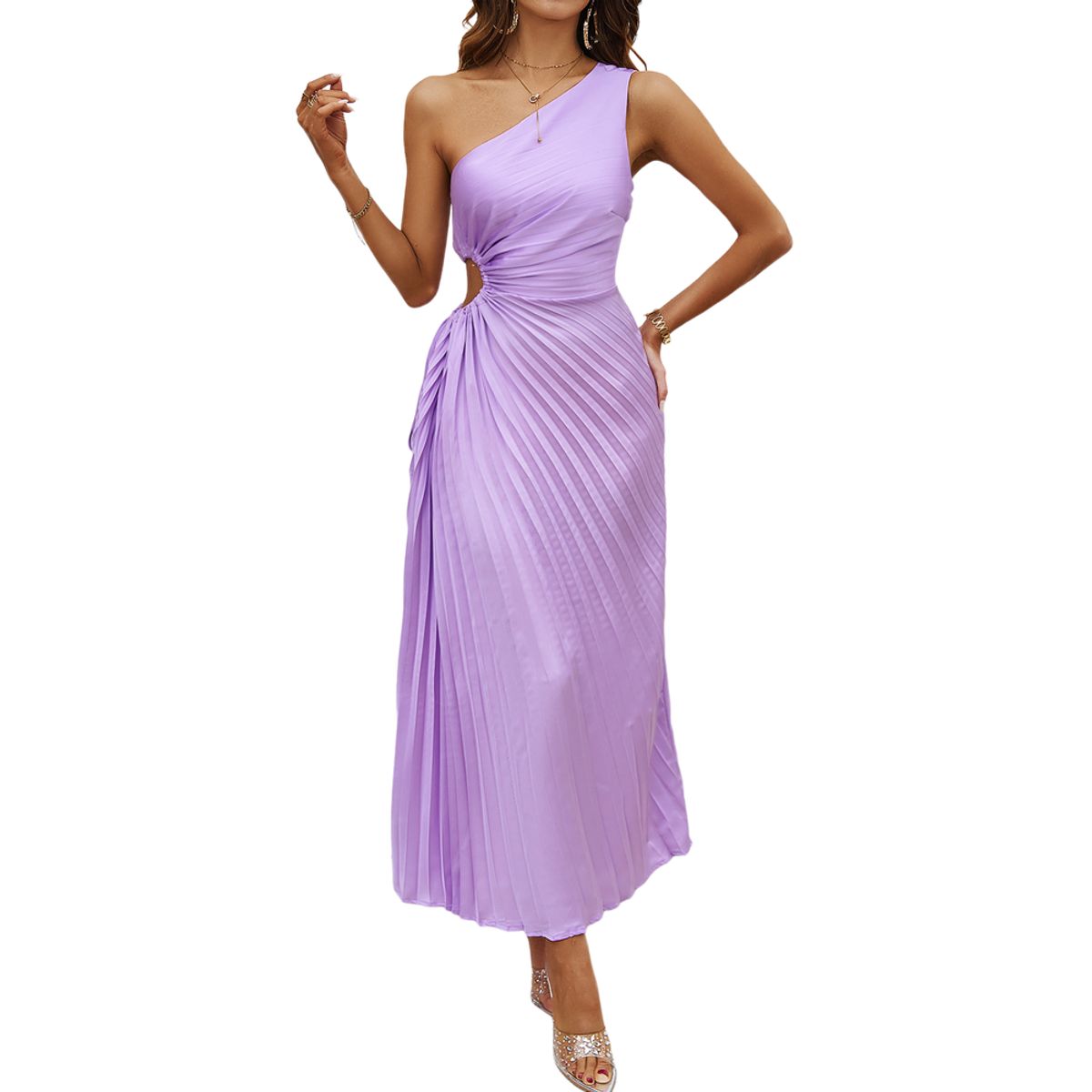 BLWOENS - Vestido casual de para mujeres - Púrpura