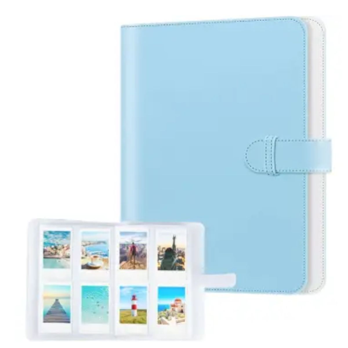 GENERICO - ALBUM PARA FOTOS INSTAX CELESTE - 256 FOTOS