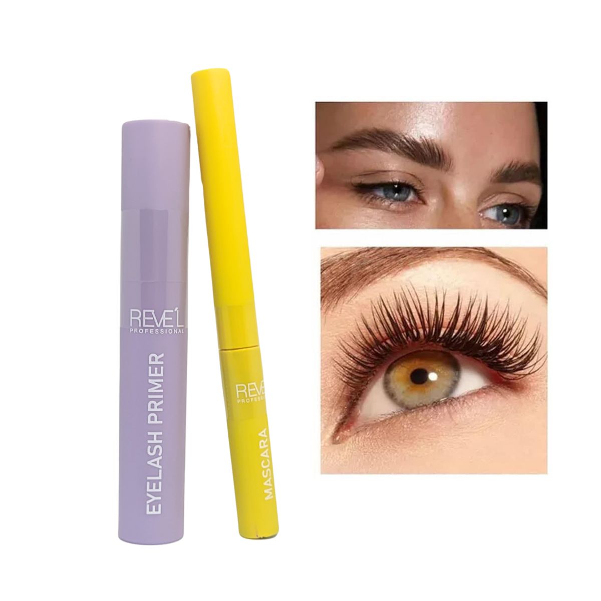 REVEL - Máscara de pestañas 2 en 1 Rimel + Primer Revel