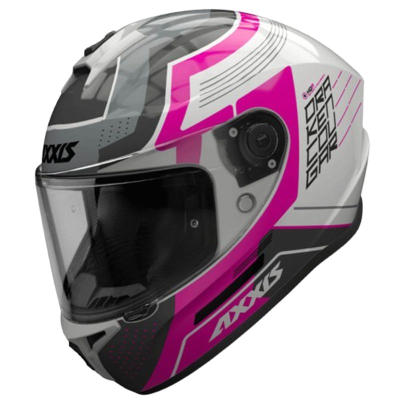 GENERICO - CASCO AXXIS FF112 DRAKEN GLOSS FLUOR PINK TALLA L