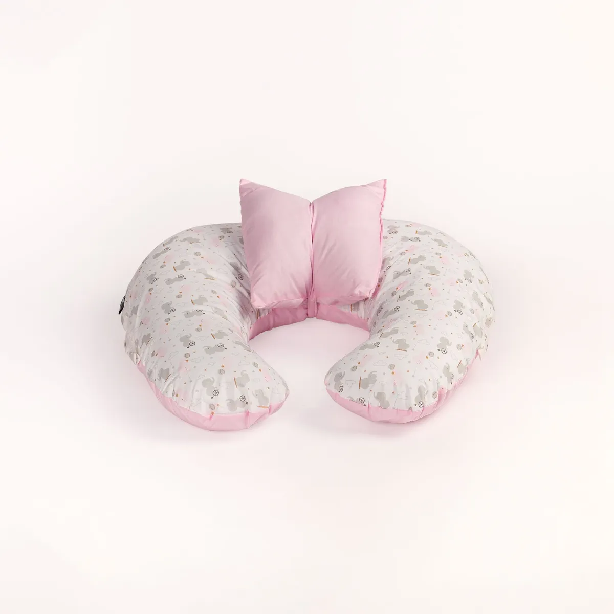 GENERICO - Cojin de Lactancia Con Funda Premium - Pequeña Rosy