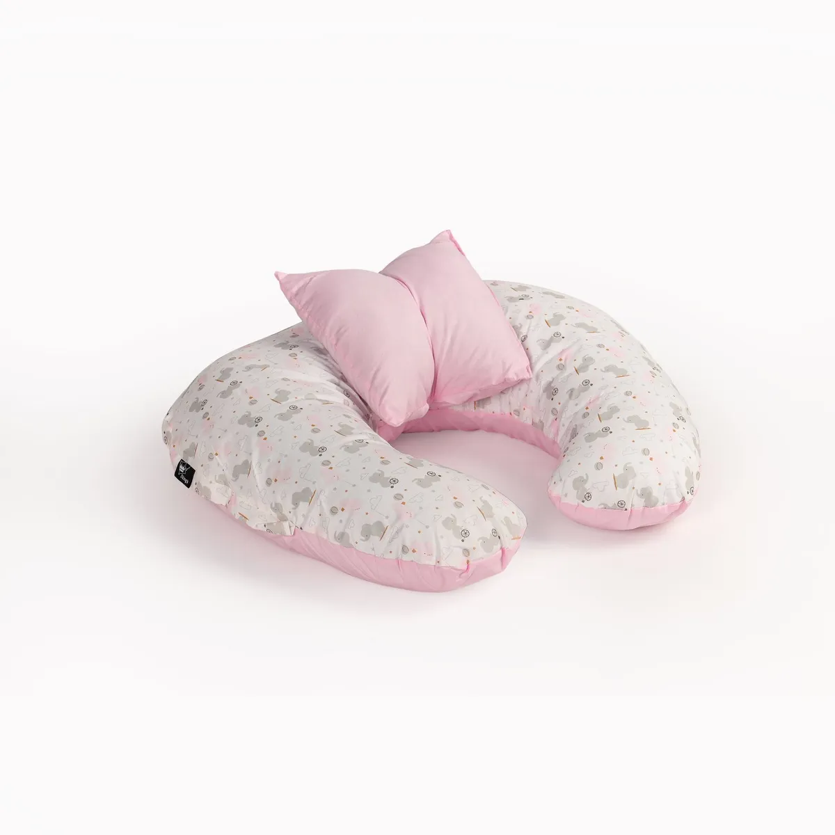 GENERICO - Cojin de Lactancia Con Funda Premium - Pequeña Rosy