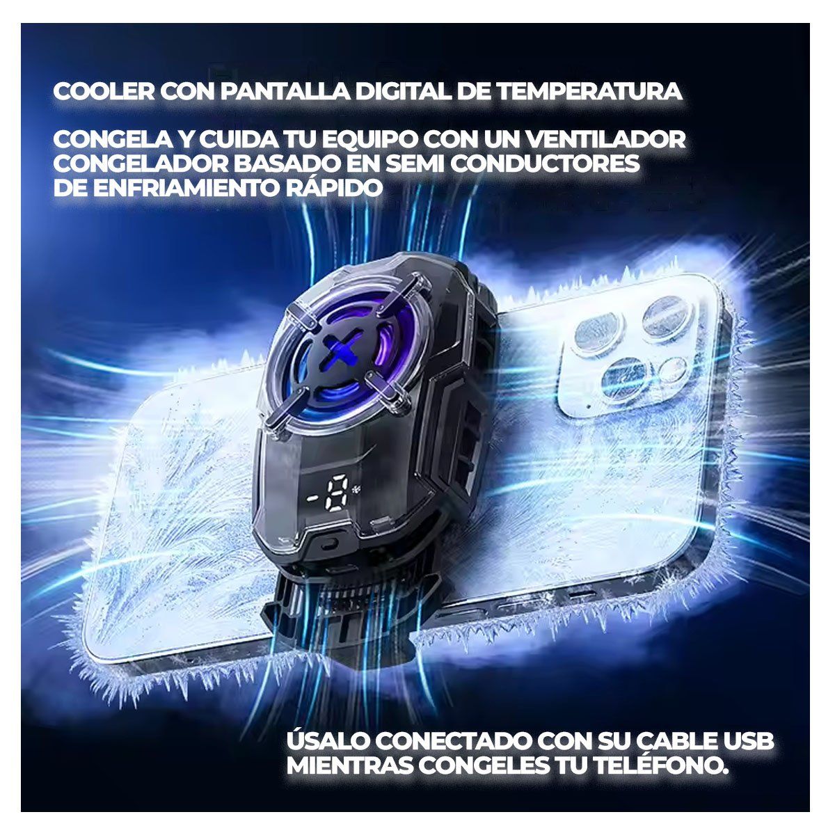 MEMO - Cooler Para Celular Enfriamiento Rápido DL6 MEMO