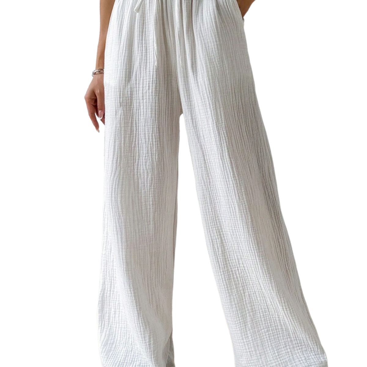 BLWOENS - Pantalones de ocio para mujeres - Blanco