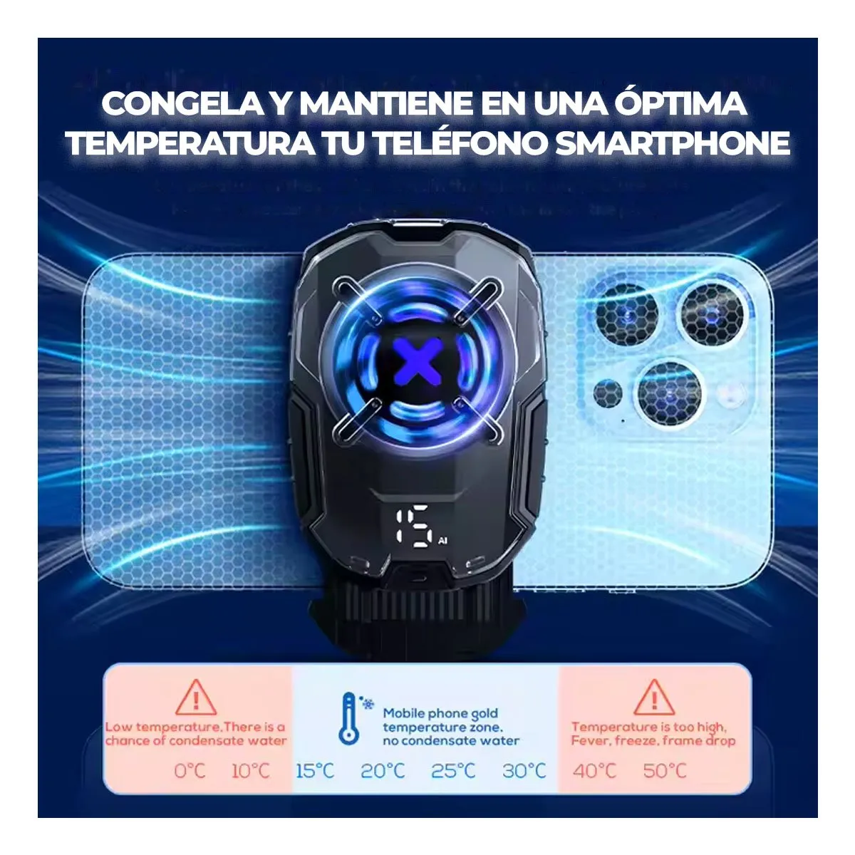 MEMO - Ventilador Cooler Para Celular Smartphone DL6 MEMO