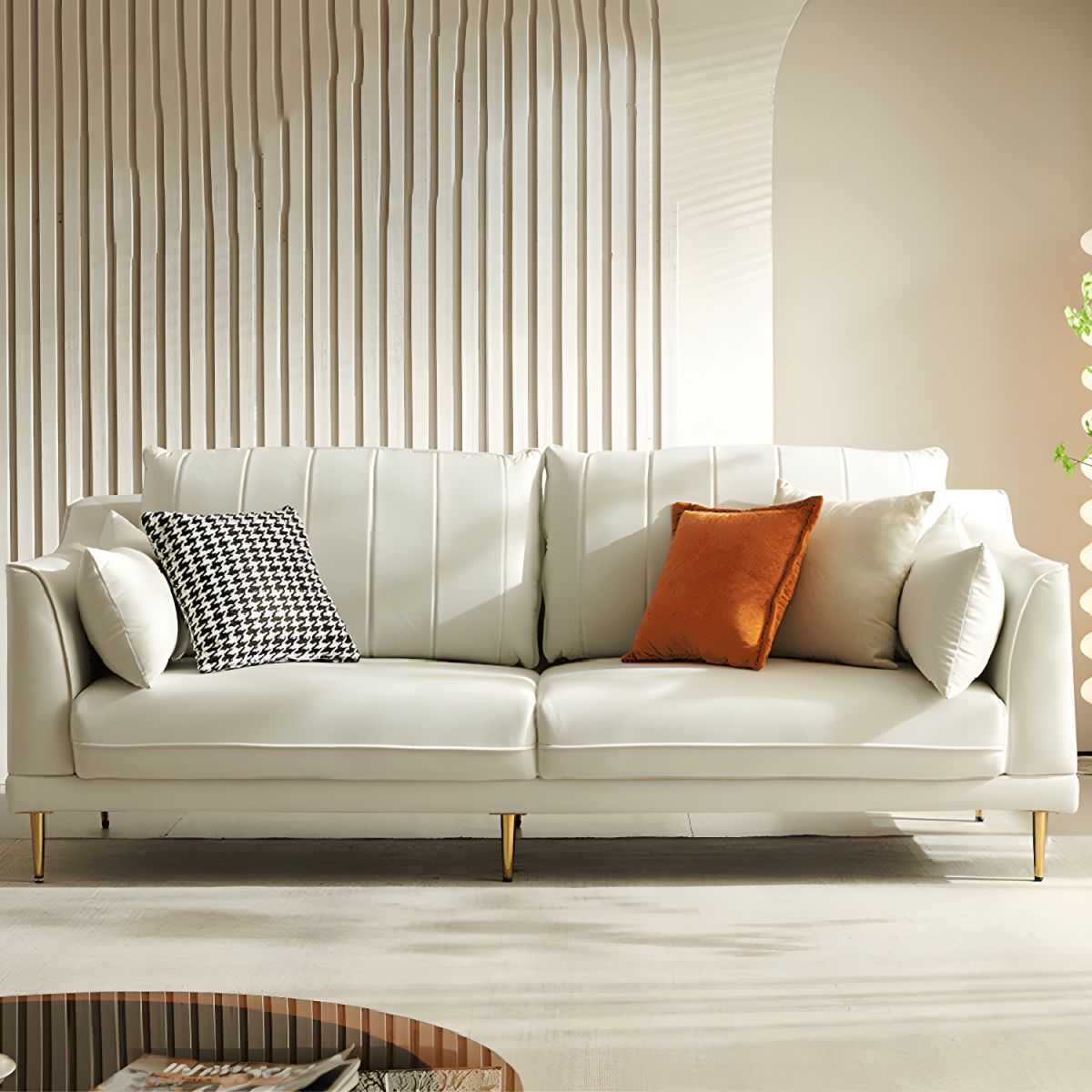GENERICO - Sofa Elegance Luxe 3 Cuerpos - Ivory