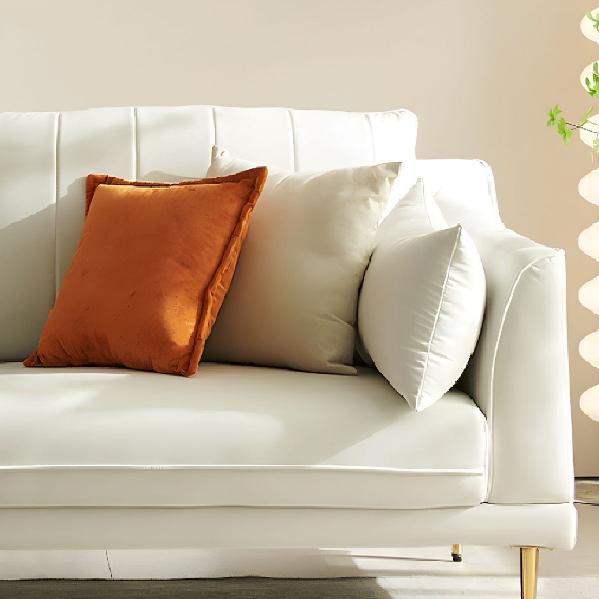 GENERICO - Sofa Elegance Luxe 3 Cuerpos - Ivory