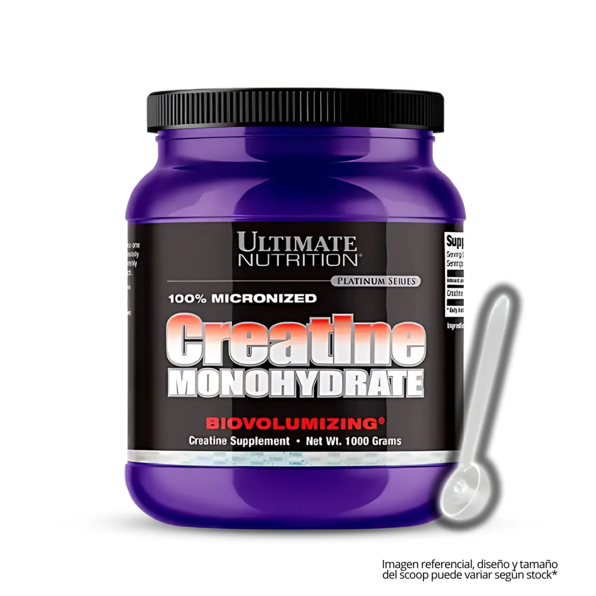 ULTIMATE NUTRITION - Creatina Ultimate Nutrition 1 kg - Creatina Monohidratada y Micronizada 200 Serv + scoop