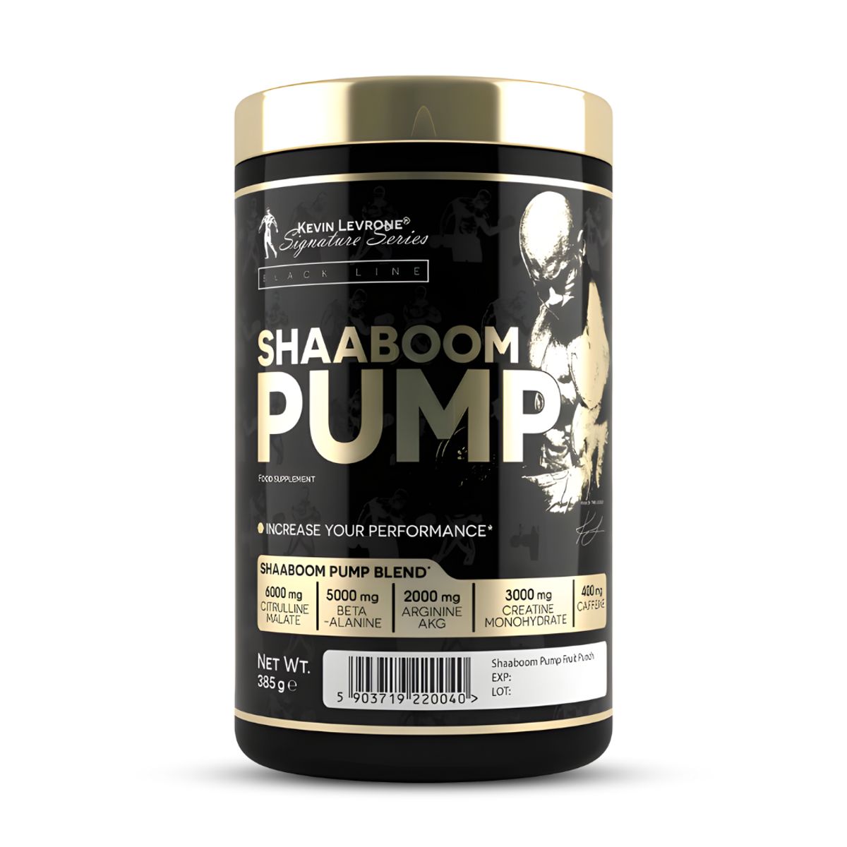 KEVIN LEVRONE - Shaaboom pump 385 g - 44 servicios / Pre-Entreno Kevin Levrone + Shaker