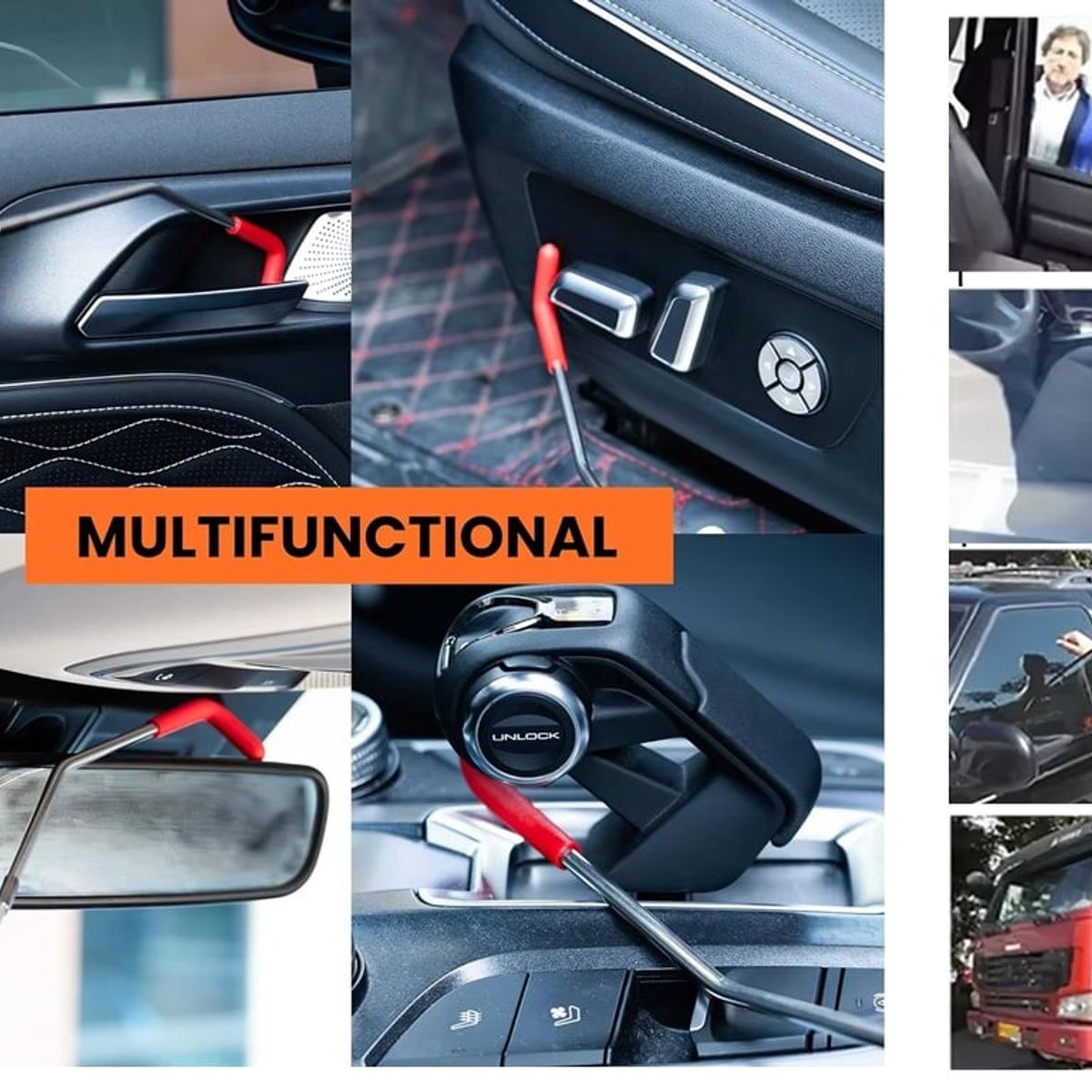 GENERICO - Kit Bolsa De Aire Abrir Puerta Auto Carro 21 piezas Auxilio