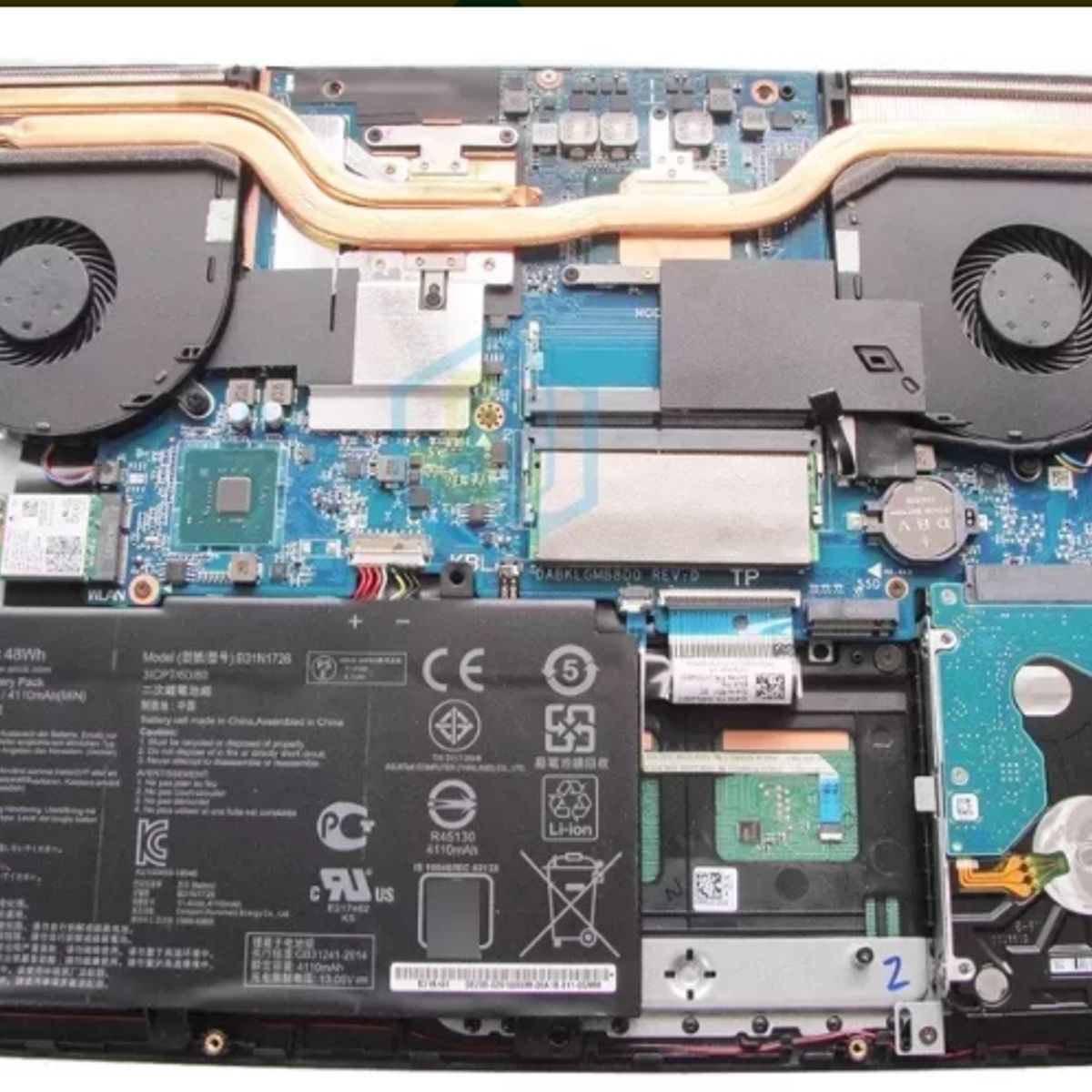 DISEÑO ORIGINAL - Cooler Asus Tuf Gaming Fx504gd Fx504 Fx80 Cpu+gpu