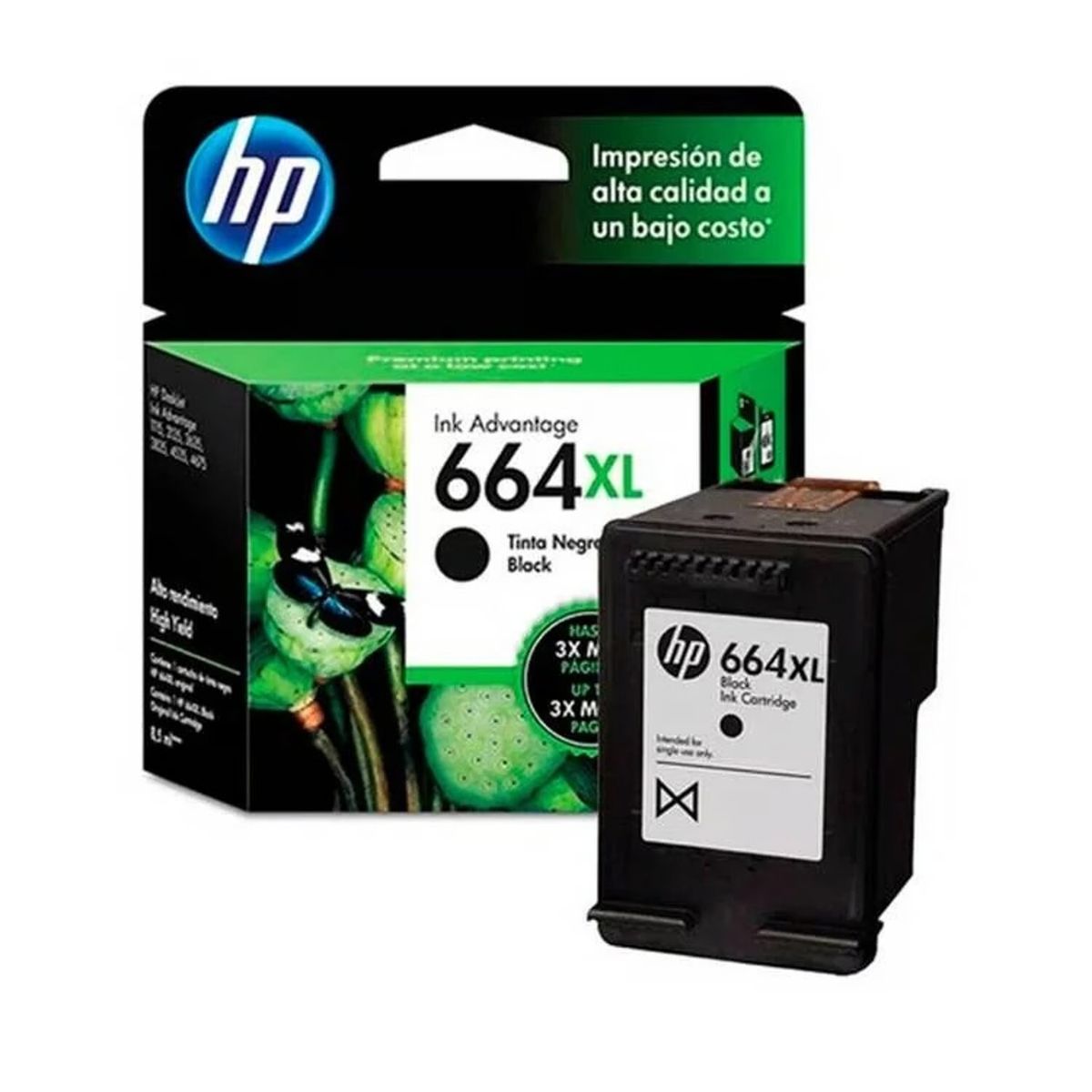 HP - TINTA HP F6V31AL (664XL) NEGRO 480 PÁGINAS - ORIGINAL
