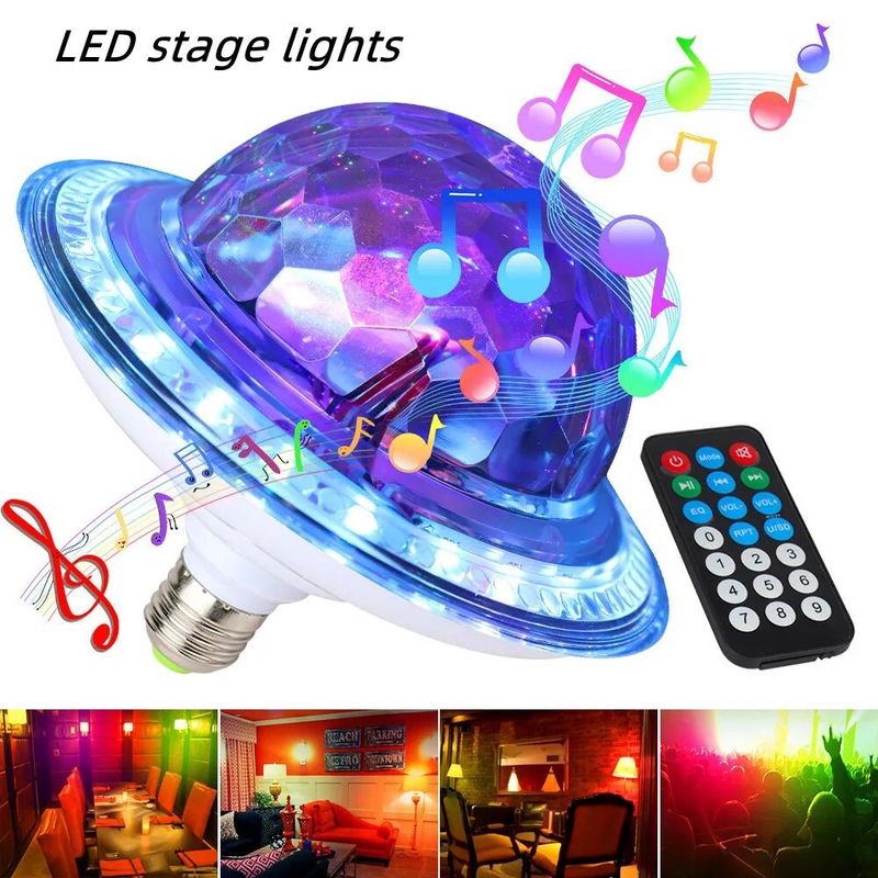 OEM - Luces de Fiesta LED UFO con Conexión Bluetooth Crystal Magic Ball