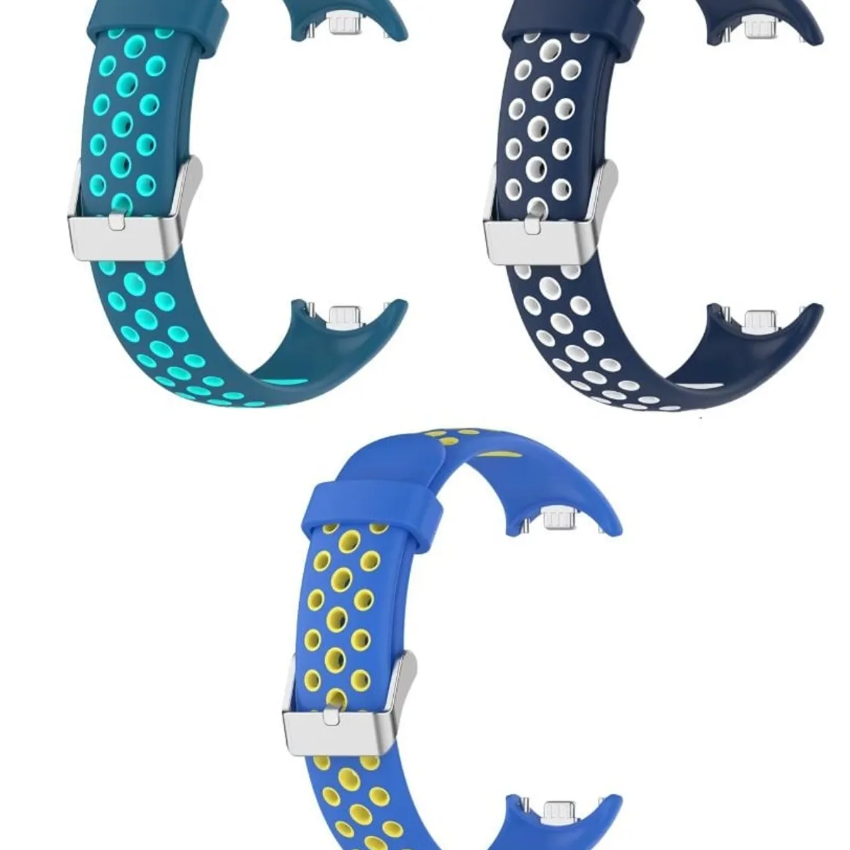 GENERICO - Correa Silicona con hebilla Xiaomi Mi Band 8, 9 X 3 UNIDADES