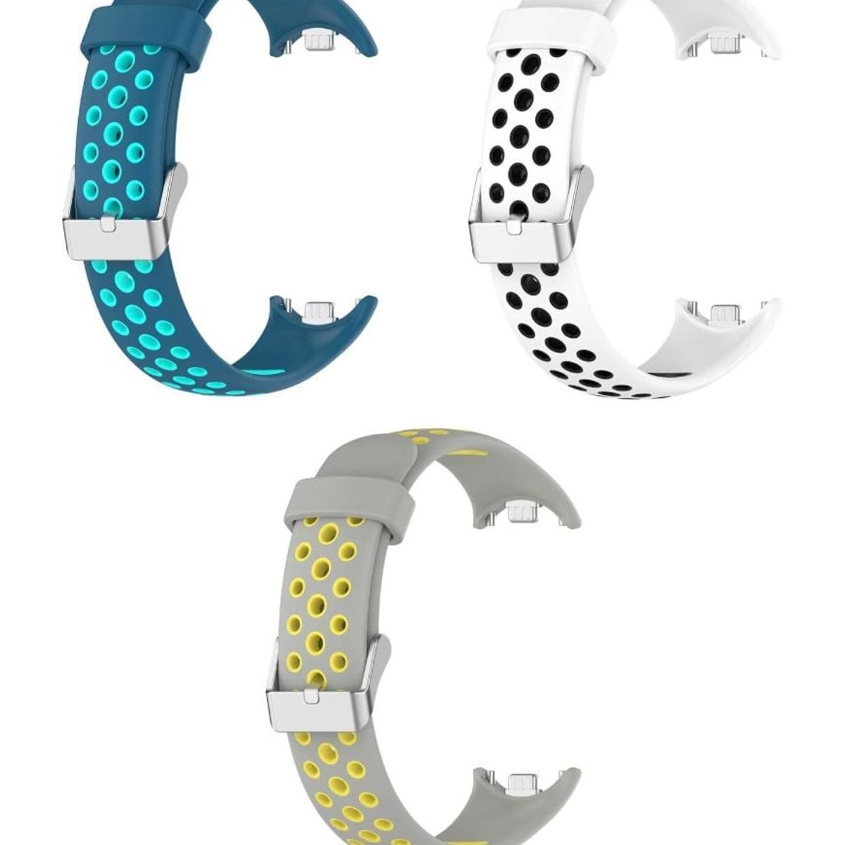 GENERICO - Correa Silicona con hebilla Xiaomi Mi Band 8, 9 X 3 UNIDADES