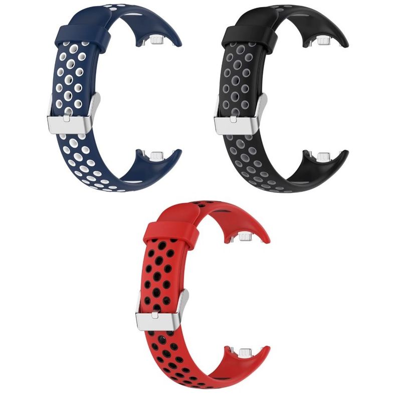 GENERICO - Correa Silicona con hebilla Xiaomi Mi Band 8, 9 X 3 UNIDADES