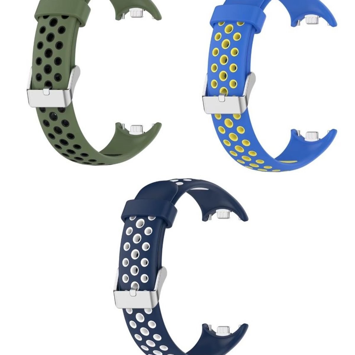 GENERICO - Correa Silicona con hebilla Xiaomi Mi Band 8, 9 X 3 UNIDADES