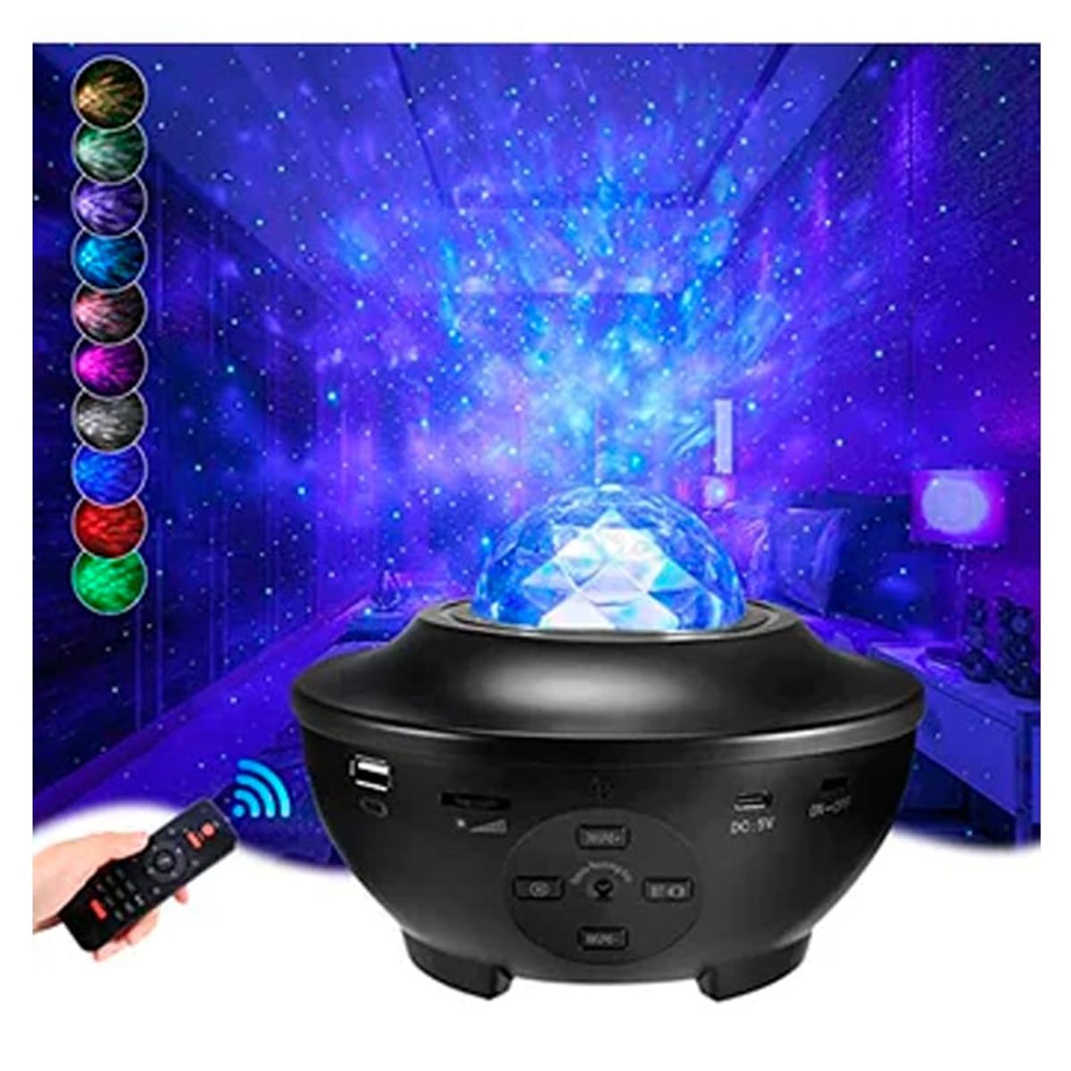 SEISA - Proyector de Galaxia Lampara de Galaxia Parlante Bluetooth