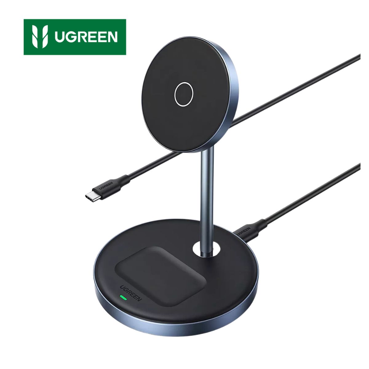 UGREEN - Cargador Inalambrico Magnetico 2 EN 1 UGREEN CD317 Carga Rapida