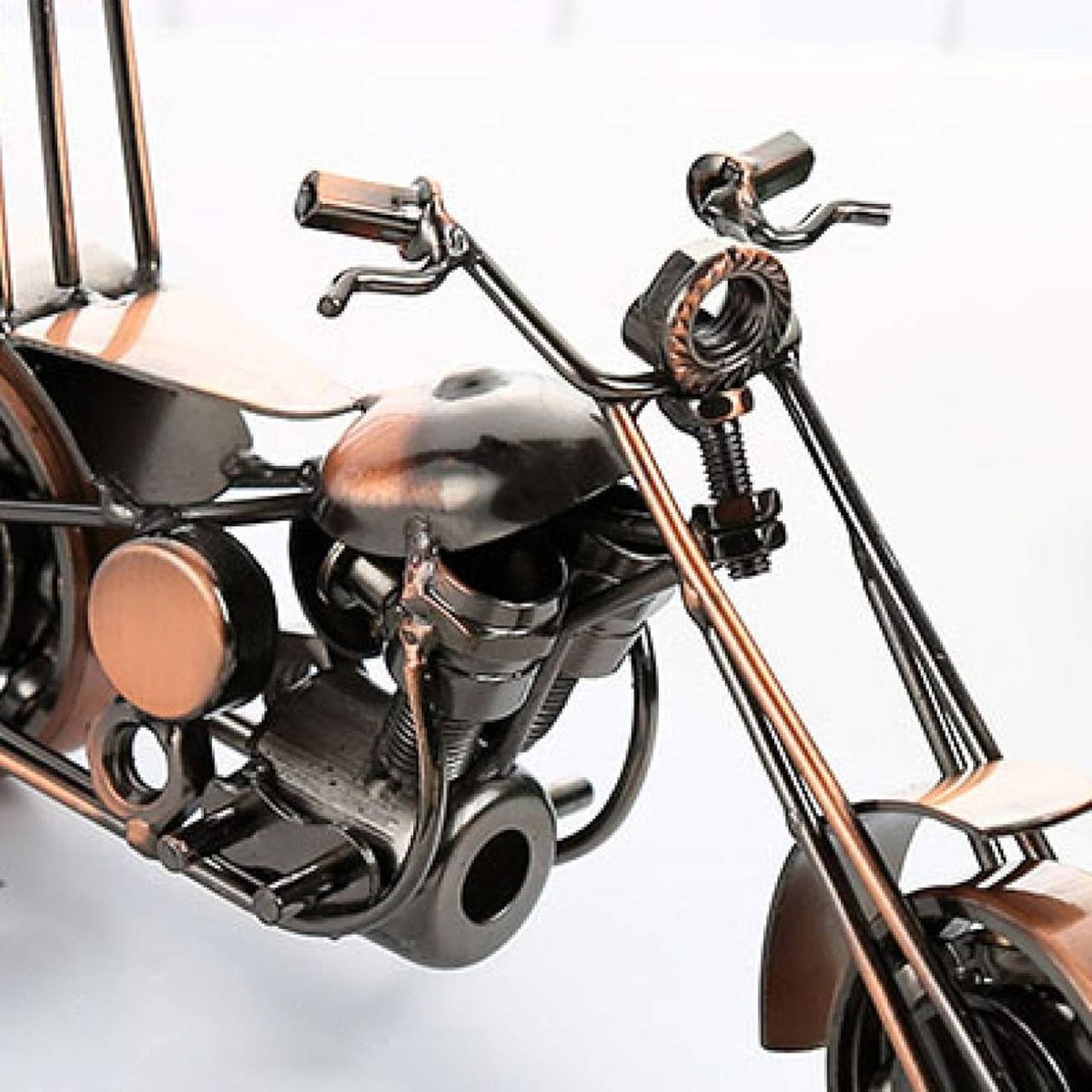 GENERICO - Motocicletas Colección De Metal Color Bronce DE 12 Cm