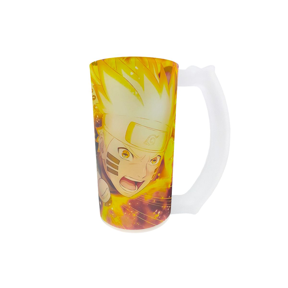 GENERICO - Taza Vidrio Naruto Modo Kurama