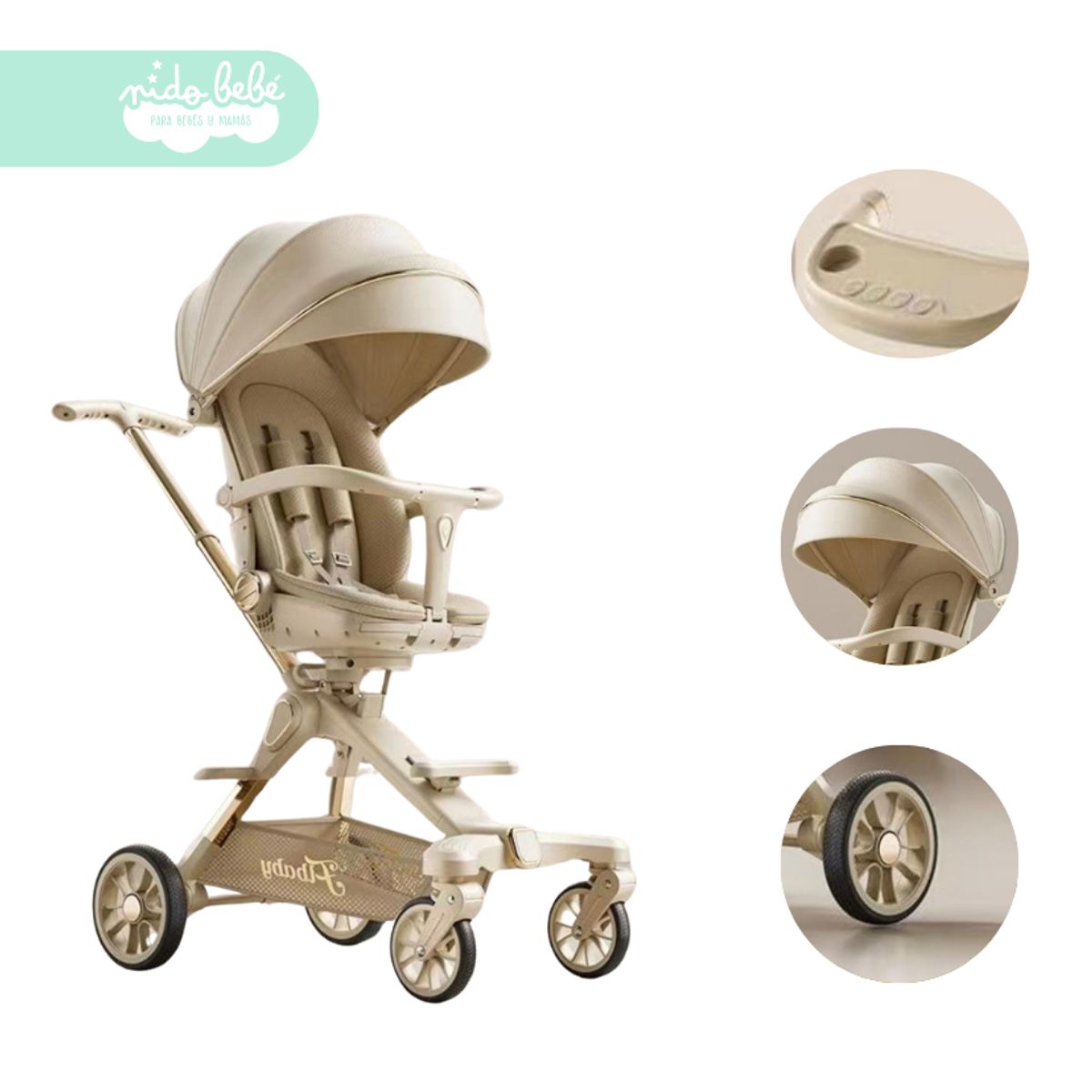 GENERICO - Carriola de bebe modelo Yet Beige