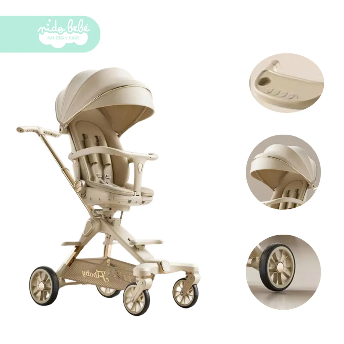 GENERICO - Carriola de bebe modelo Yet Beige