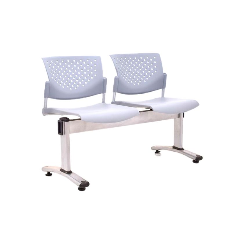 OFIDEAS - Banqueta De Espera Butterfly 2 Asientos Gris Estructura Gris Ofideas