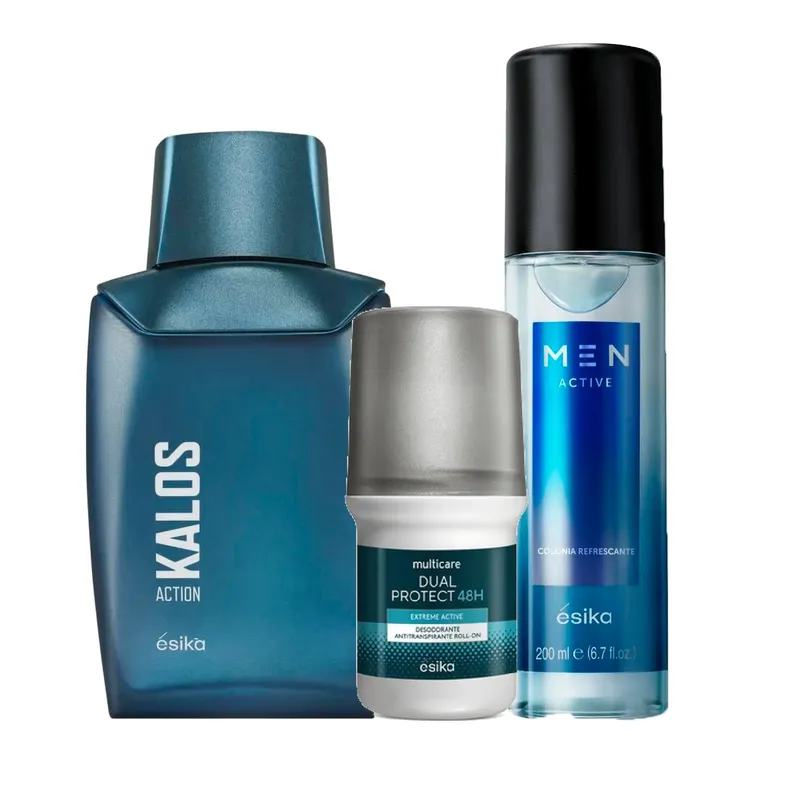 ESIKA - Kalos Action Fragancia de Hombre con Deo y Refresh